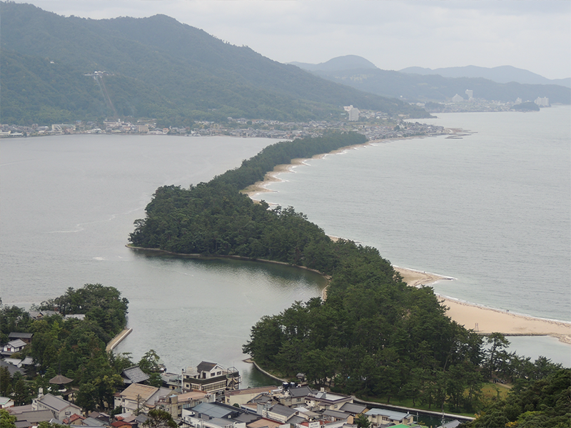 Aussichtsplatz am Berg bei Amanohashidate