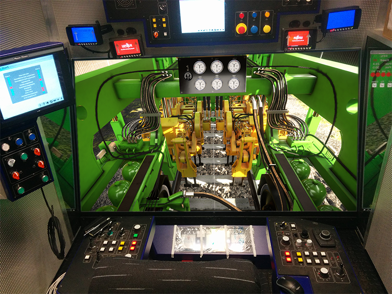 Simulator für Gleisstopfmaschinen